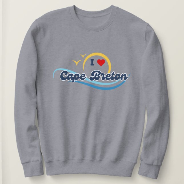 Sweatshirt Je suis amoureux du sweat-shirt Cape Breton (Design devant)