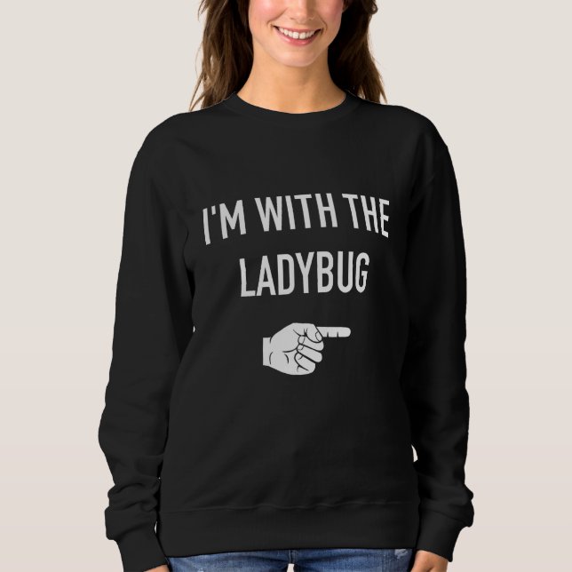 Sweatshirt Je suis avec la salle de costume partenaire de la  (Devant)