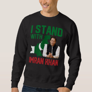 Sweatshirt Je Suis Avec Le Soutien Du Parti PTI D'Imran Khan 