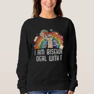 Sweatshirt Je suis bisexuel, acceptez-le Fierté bisexuelle Bi