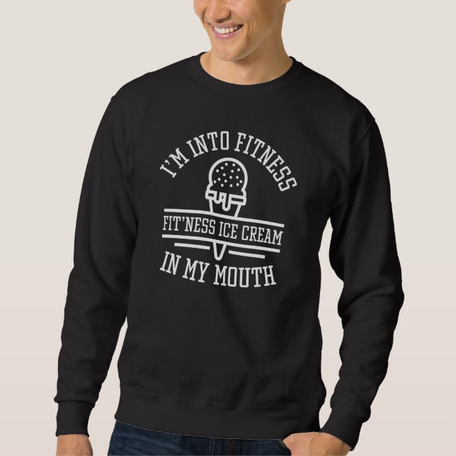 Sweatshirt Je suis dans le fitness (Devant)