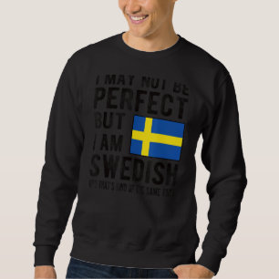 Sweatshirt Je suis Drapeau Suédois Suède Patrimoine Racines S