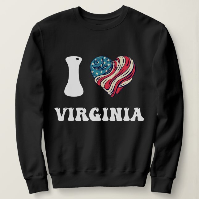 SWEATSHIRT JE SUIS ÉPRIS DE VIRGINIE CADEAU SOUVENIR POUR LES (Design devant)