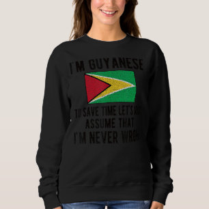 Sweatshirt Je suis Guyanais Drapeau Guyanais racines guyanais