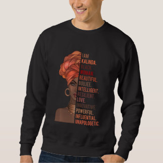 Sweatshirt Je suis Kalinda Black Woman Histoire Mois 2020 Fie