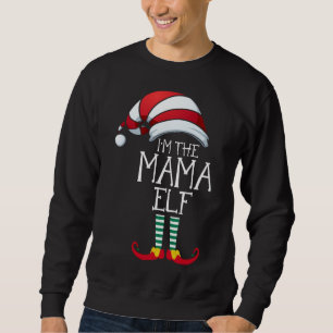 Sweatshirt Je suis la famille des elfes bibliothécaires Noël