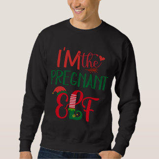 Sweatshirt Je suis La Femme Enceinte Matching Famille Vilaine