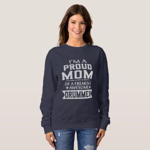 Sweatshirt Je suis la MAMAN du BATTEUR FIER