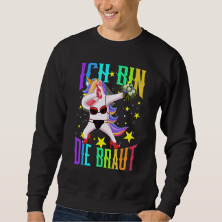 Sweatshirt Je Suis La Mariée Jga Licorne Mariage Enterrement 
