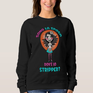 Sweatshirt Je suis la mariée où se déroule la fête de mariage