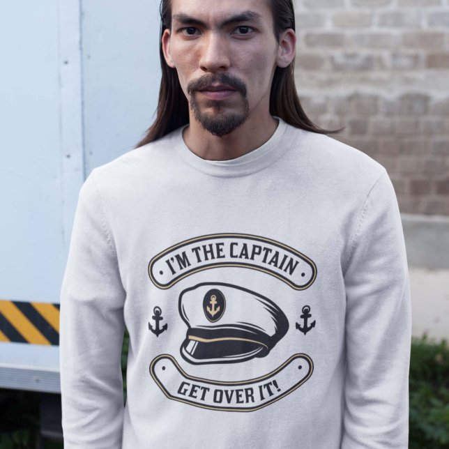 Sweatshirt Je suis le capitaine (Créateur téléchargé)