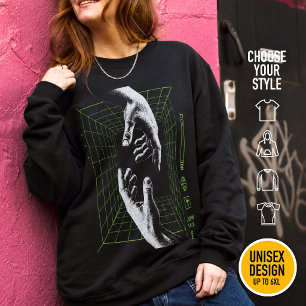 Sweatshirt Je suis le Chemin Jean 14:6 Grille Christian Cyber