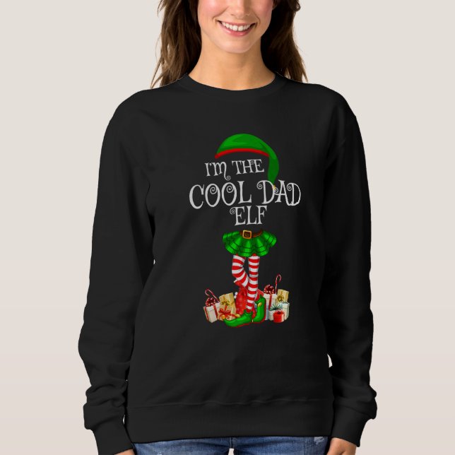 Sweatshirt Je suis le Cool papa Elf Christm (Devant)