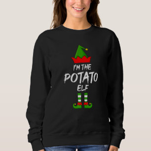 Sweatshirt Je suis le Elfe de la pomme de terre jumelant la f