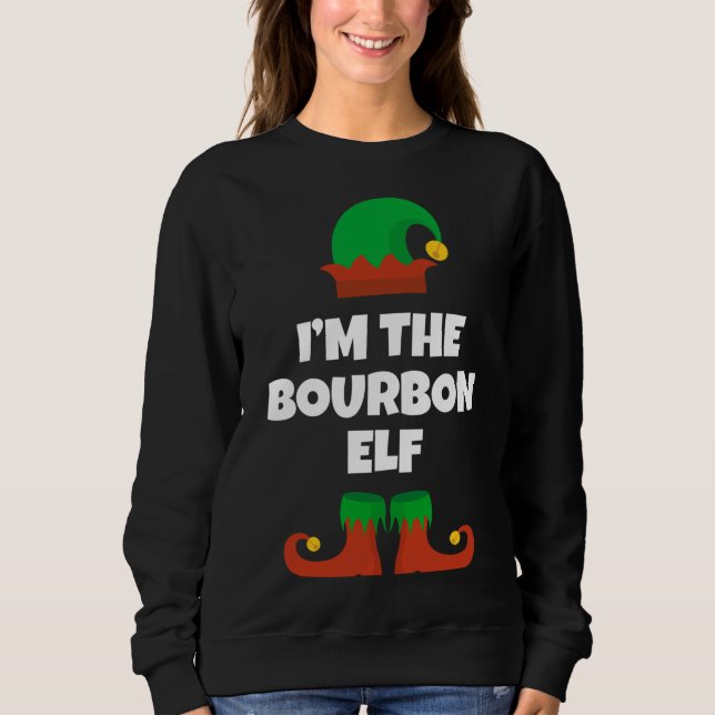 Sweatshirt Je suis le groupe de famille Elf Biker Matching No (Devant)