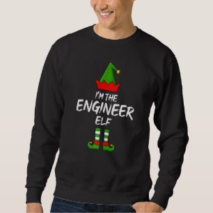 Sweatshirt Je suis L'Ingénieur Elf Matching Family Elf Christ