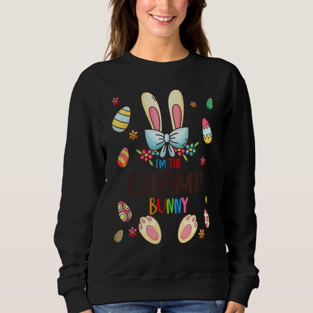 Sweatshirt Je suis l'oeuf de famille de la fête de Pâques du  (Devant)