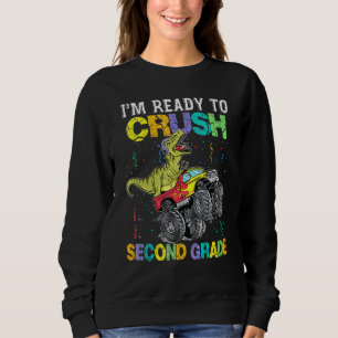 Sweatshirt Je Suis Prêt À Écraser Le Dinosaure De Camion Mons