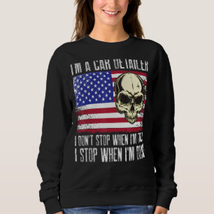 Sweatshirt Je suis un Détaillant de voiture Je ne m'arrête pa