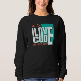 Sweatshirt Je suis un développeur web programmeur J'adore cod