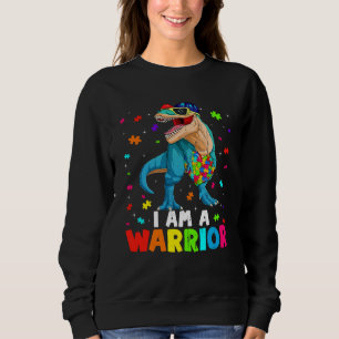 Sweatshirt Je Suis Un Guerrier Dino Trex Enfants Tout-Petits 