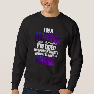 Sweatshirt Je suis Un Humour Agricole Planète Pour Un Fana Sp