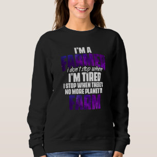 Sweatshirt Je suis Un Humour Agricole Planète Pour Un Fana Sp