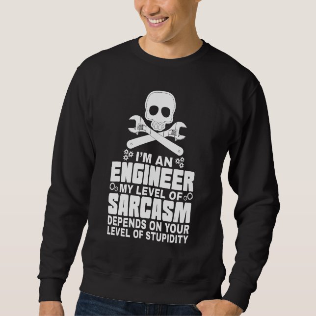 Sweatshirt Je Suis Un Ingénieur Engénieur Enginere Bon En Mat (Devant)