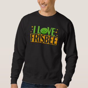 Sweatshirt Je suis un joueur de golf avec un disque de frisbe