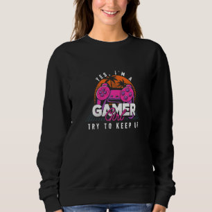 Sweatshirt Je Suis Un Joueur Fille Mignonne Joueur Joystick C