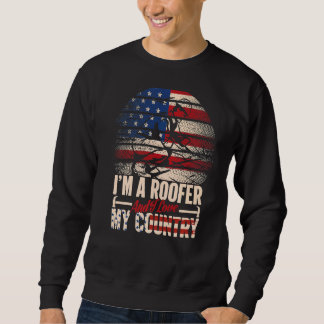 Sweatshirt Je suis un toit et j'aime mon pays
