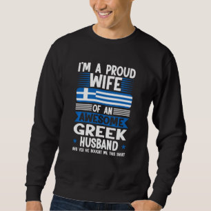 Sweatshirt Je suis une fière épouse d'un merveilleux mari gre