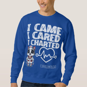 Sweatshirt Je Suis Venu, Je M'Intéressais, J'Ai Fait Un Table