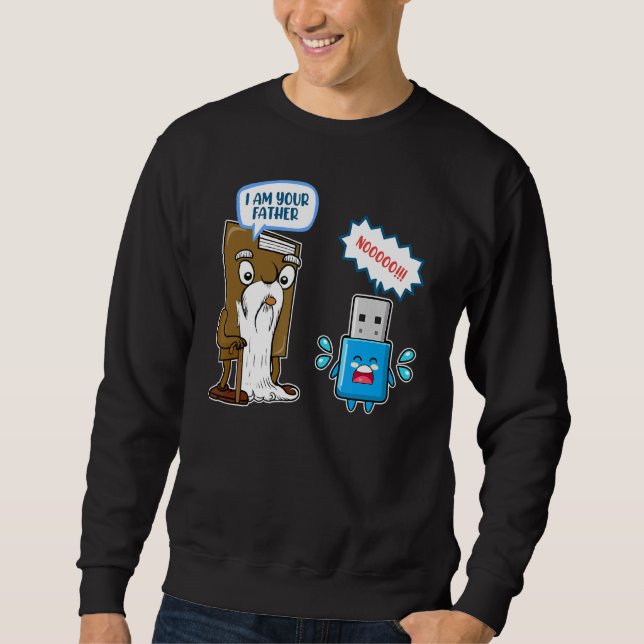 Sweatshirt Je Suis Votre Père Usb Disquette Disque It Compute (Devant)