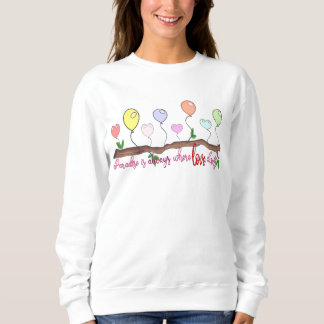 Sweatshirt Je t'aime bébé, l'amour du ballon