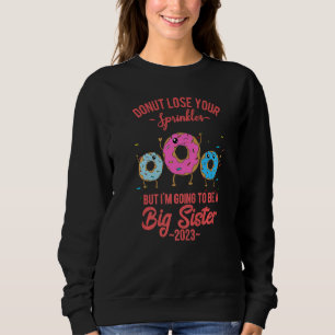 Sweatshirt Je vais être une grande soeur de Twins Baby Announ