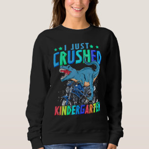 Sweatshirt Je Vais Juste Écraser Le Jardin D'Enfants Dinosaur