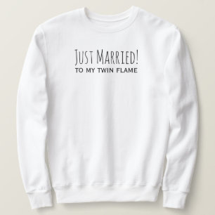 Sweatshirt Je viens de me marier à ma lune de miel romantique