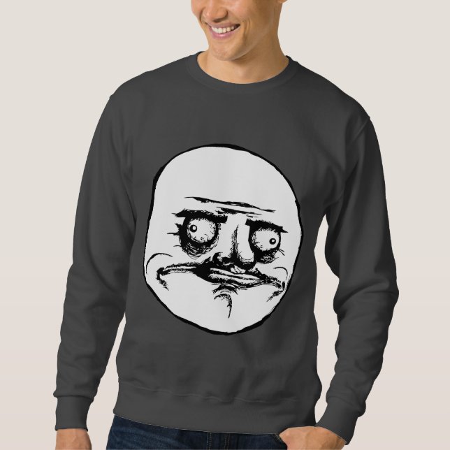 Sweatshirt Je visage Meme de rage de Gusta (Devant)