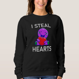 Sweatshirt Je vole Coeurs Drôle Plaisanteries Sarcastiques