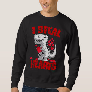 Sweatshirt Je vole Coeurs T Rex Dinosaur Valentines Jour aujo