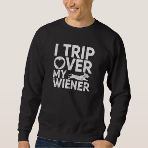 Sweatshirt Je Voyage Sur Mon Wiener Dachshund Cadeaux Wiener