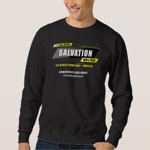 Sweatshirt Jean 3:16 Salvation Offre spéciale 100% GRATUIT Jé