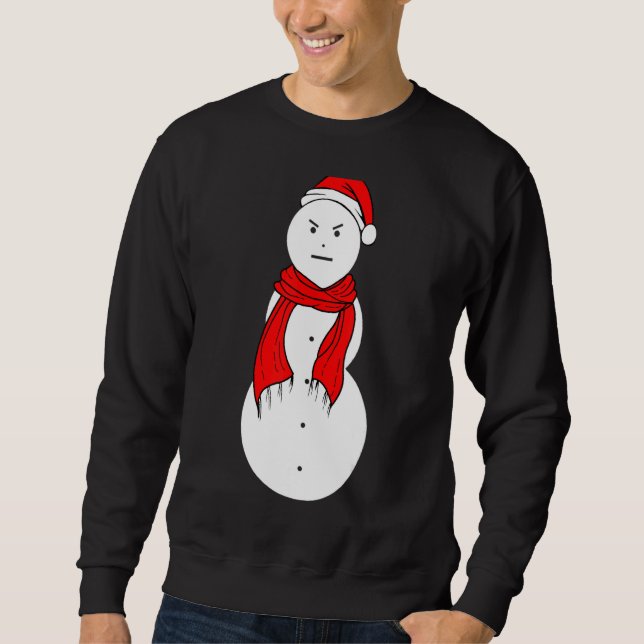 Sweatshirt Jeezy Snowman Mad Snowman Noël (Devant)