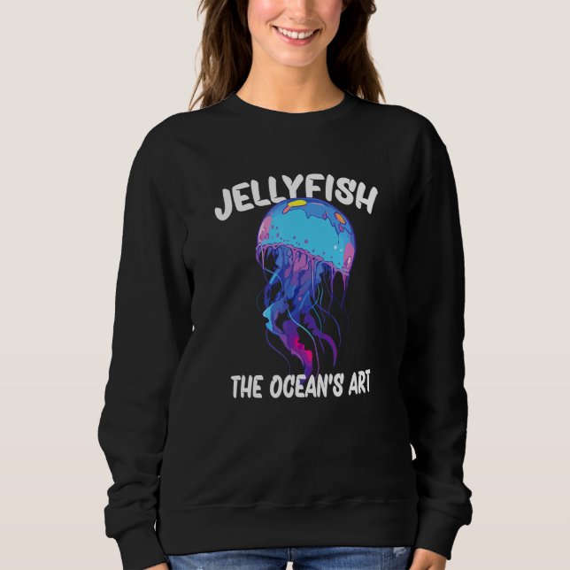 Sweatshirt Jellyfish The Oceans Art_1 (Devant)