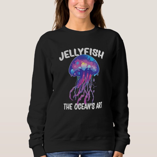 Sweatshirt Jellyfish The Oceans Art_2 (Devant)