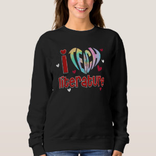 Sweatshirt J'enseigne la littérature J'adore enseigner la ren