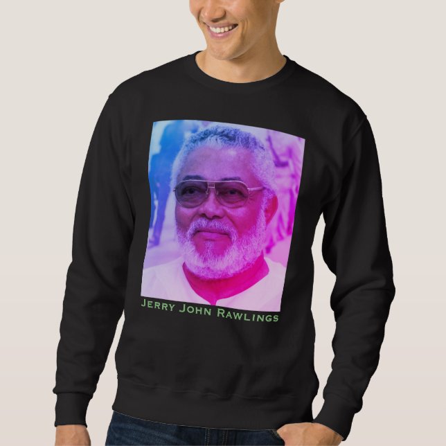 Sweatshirt Jerry Rawlings, J.J. Rawlings, Président du Ghana (Devant)