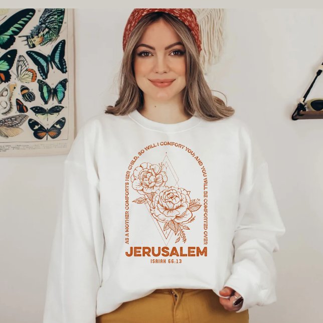 Sweatshirt Jérusalem Bible verset 66 13 (Créateur téléchargé)