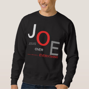 SWEATSHIRT JÉSUS AU-DESSUS DE TOUT